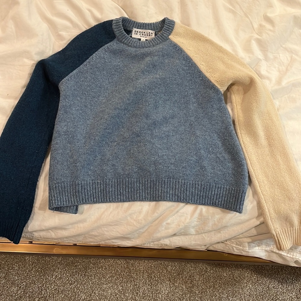 XS derek lam 10 crosby color block wool sweater